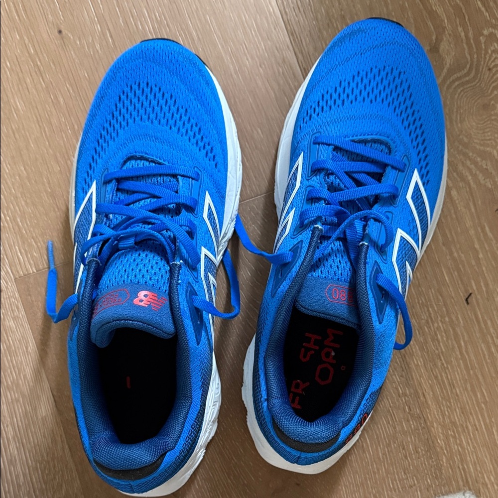 New Balance Blue and White Sneakers